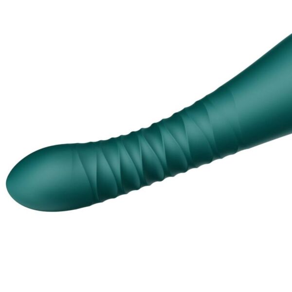 Zalo King — Thrusting Vibrator, App-Controlled, Green — App-Controlled Sex Toys — view 7