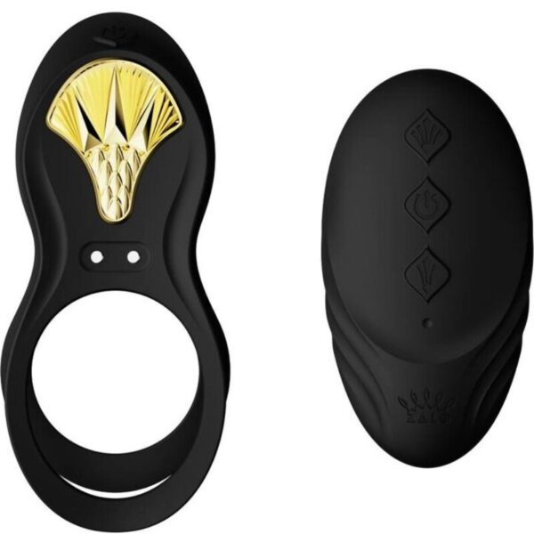 Zalo Bayek — Vibrating Cock Ring, App-Controlled, Black — App-Controlled Sex Toys