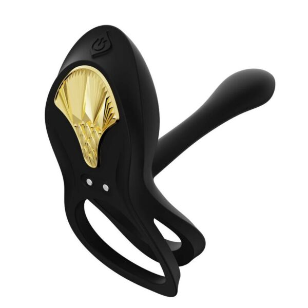 Zalo Bayek — Vibrating Cock Ring, App-Controlled, Black — App-Controlled Sex Toys — view 5