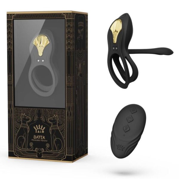 Zalo Bayek — Vibrating Cock Ring, App-Controlled, Black — App-Controlled Sex Toys — view 3
