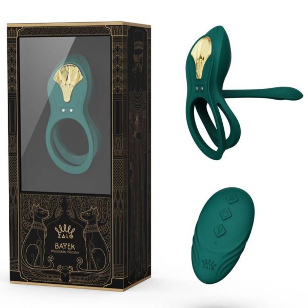 Zalo Bayek — Vibrating Cock Ring, App-Controlled, Green — App-Controlled Sex Toys — view 18