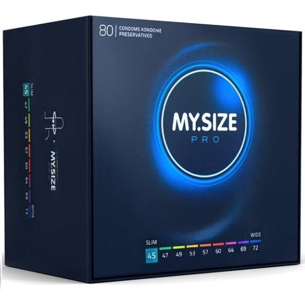 My Size Pro 45 — Snug Fit Condoms, 80 Pack — Bulk Condom Packs