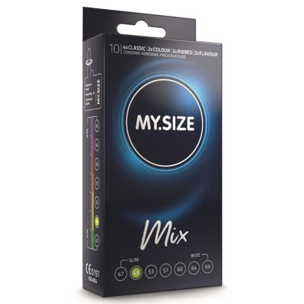 My Size Mix 49 — Assorted Condoms, 10 Pack — Classic Condoms