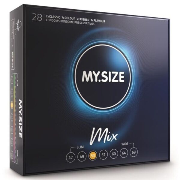 My Size Mix 53 — Assorted Condoms, 28 Pack — Bulk Condom Packs