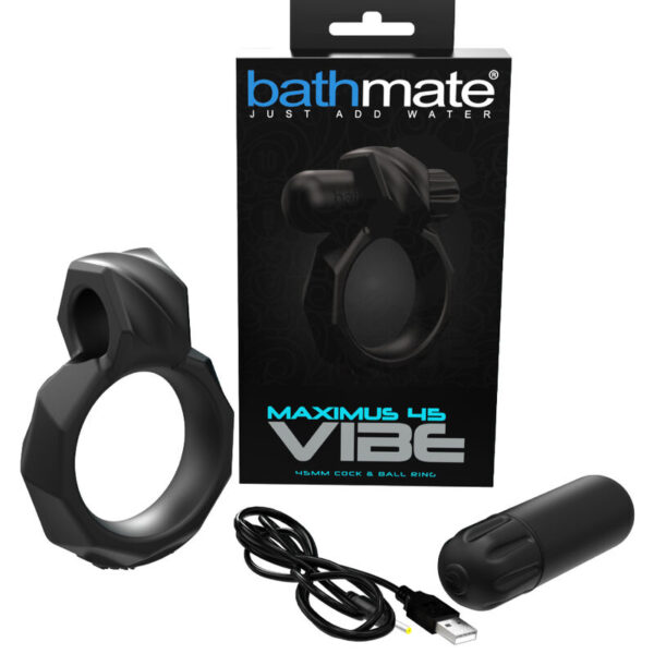 Bathmate Vibe Maximus 45 — Vibrating Cock Ring, Silicone — Cock Rings