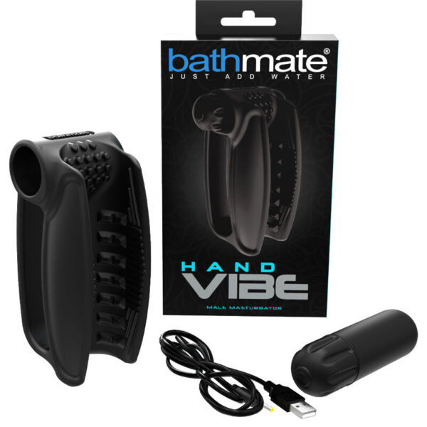 Bathmate Hand Vibe — Penis Vibrator, Silicone — Male Masturbators