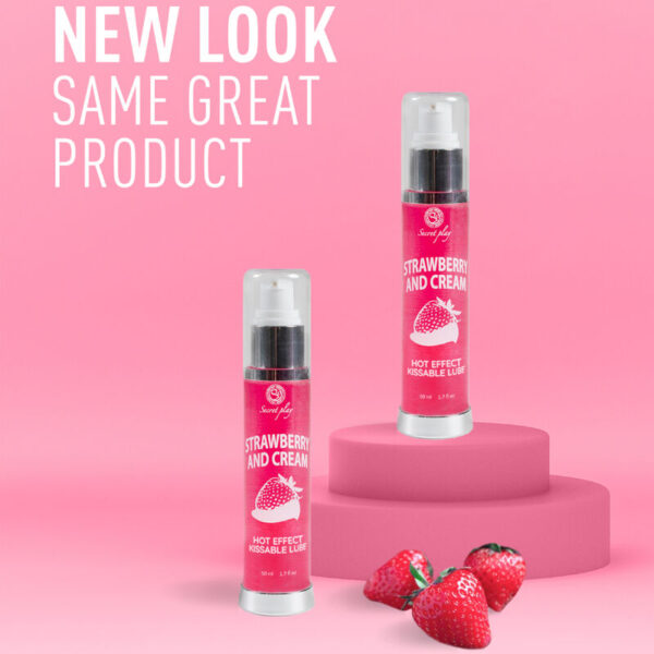 Secretplay Strawberries and Cream — Warming Lube, 50 ml — Flavored Lubricants — view 4
