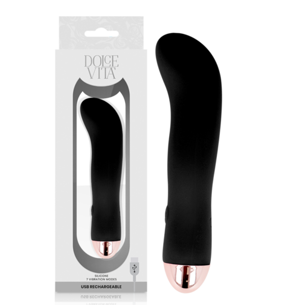 Dolce Vita Two — G-Spot Vibrator, Rechargeable, Black — Classic Vibrators — view 5