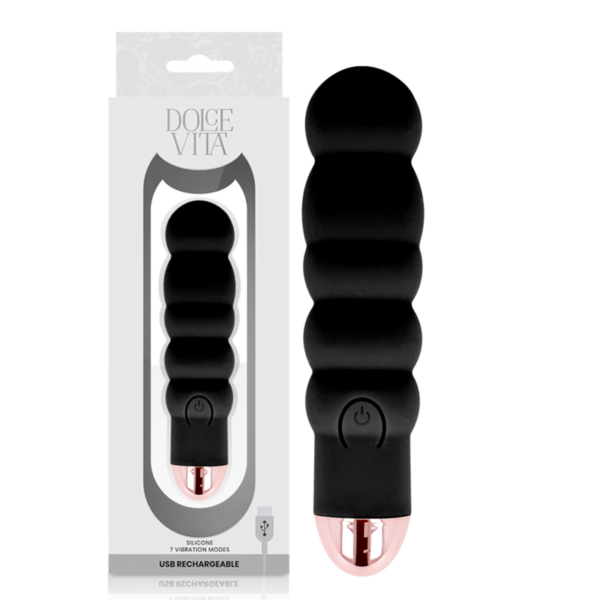 Dolce Vita Six — Vibrator, Rechargeable, Black — Classic Vibrators — view 4