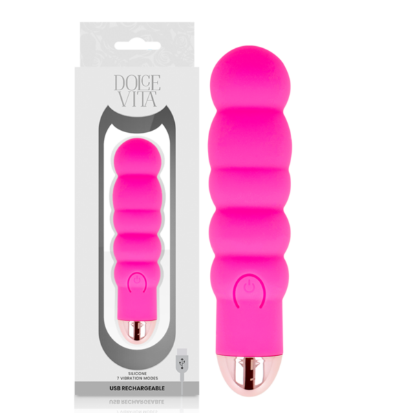 Dolce Vita Six — Vibrator, Rechargeable, Pink — Classic Vibrators — view 3