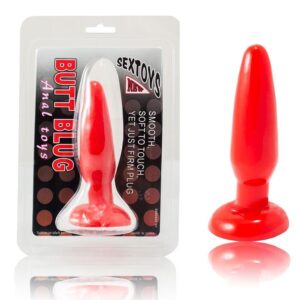 Baile Small — Butt Plug, Suction Cup, 15 cm, Red — Anal — view 3