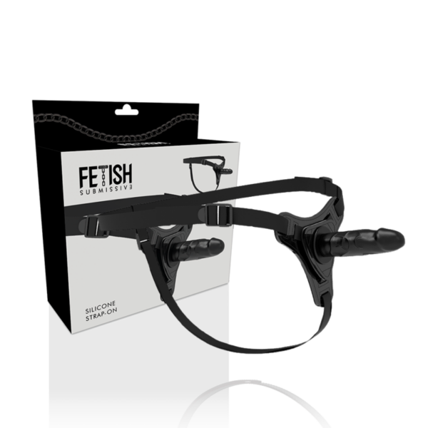 Fetish Submissive Realistic — Strap-On, Silicone, 15 cm, Black — Non-Vibrating Harnesses — view 2