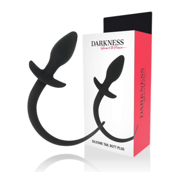 Darkness — Tail Butt Plug, Silicone, 28 cm, Black — Anal