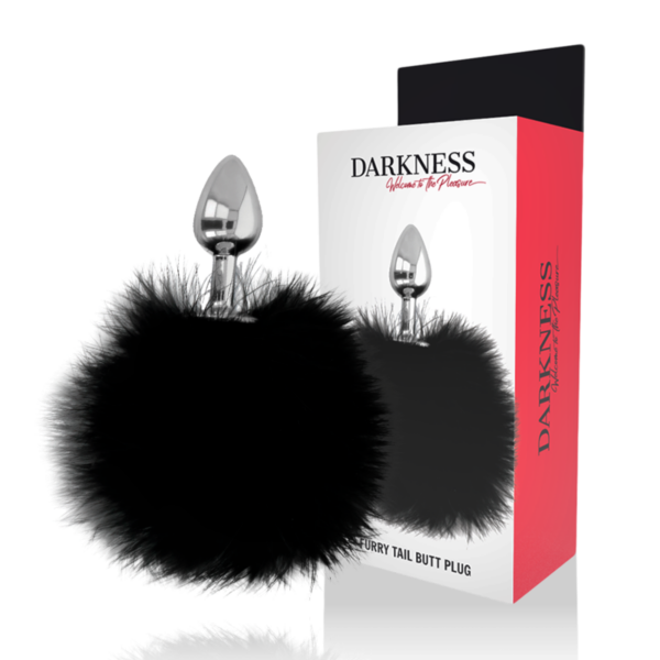 Darkness — Tail Butt Plug, 7 cm, Black — Anal