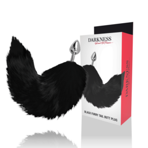 Darkness — Tail Butt Plug, 8 cm, Black — Anal