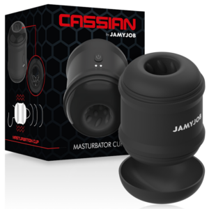 Jamyjob Cassian — Vibrating Masturbator, Black — Vibrating Strokers — view 3