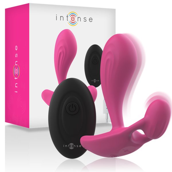 Intense Shelly — Vibrating Butt Plug, Remote Control, Pink — Anal