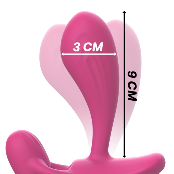 Intense Shelly — Vibrating Butt Plug, Remote Control, Pink — Anal — view 5