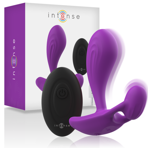 Intense Shelly — Vibrating Butt Plug, Remote Control, Purple — Anal
