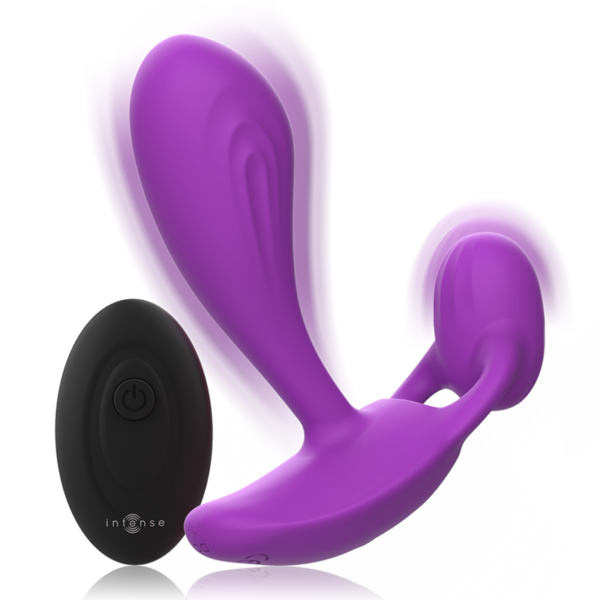 Intense Shelly — Vibrating Butt Plug, Remote Control, Purple — Anal — view 5
