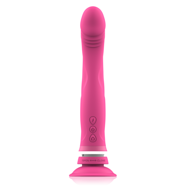 Intense Michelangelo — Vibrating Dildo, Dual Density, Pink — Realistic Dildos — view 2