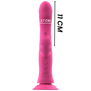 Intense Julio — Rabbit Vibrator, Suction Cup, Pink — Rabbit Vibrators — view 3