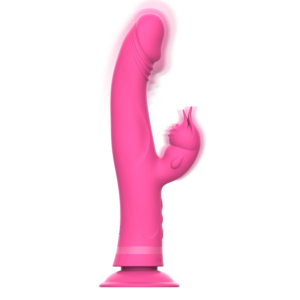 Intense Julio — Rabbit Vibrator, Suction Cup, Pink — Rabbit Vibrators — view 4