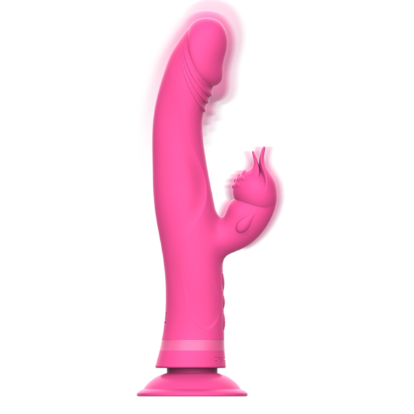 Intense Julio — Rabbit Vibrator, Suction Cup, Pink — Rabbit Vibrators — view 4