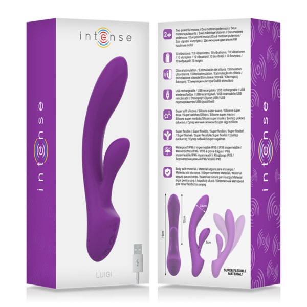 Intense Luigi — Rabbit Vibrator, Rechargeable, Purple — Rabbit Vibrators — view 2