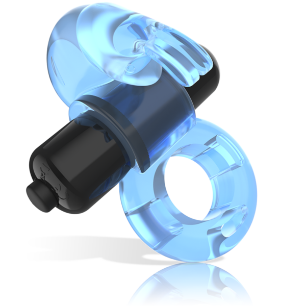 Intense Fry — Vibrating Cock Ring, Waterproof, Blue — Cock Rings — view 2