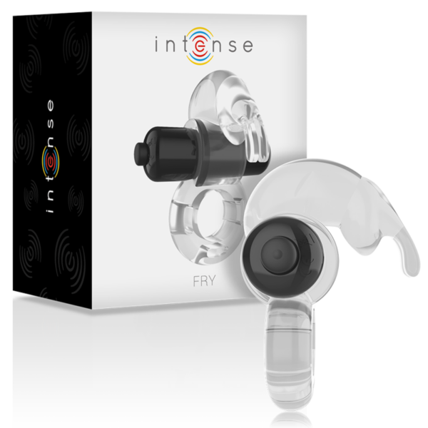 Intense Fry — Vibrating Cock Ring, Waterproof, Transparent — Cock Rings