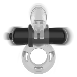 Intense Fry — Vibrating Cock Ring, Waterproof, Transparent — Cock Rings — view 3