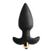 Rocks-Off Butt Throb — Vibrating Butt Plug, Silicone, Black — Anal