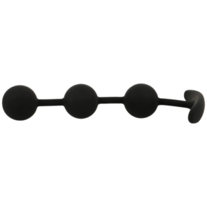 Black & Silver Harry — Anal Beads, Silicone — view 3