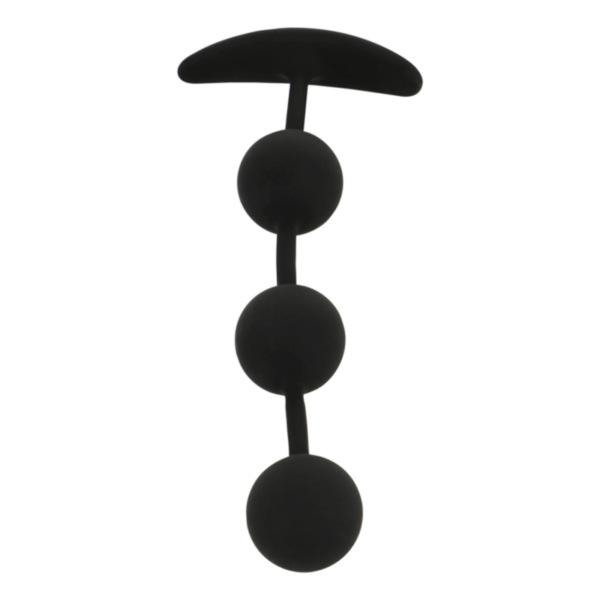Black & Silver Harry — Anal Beads, Silicone — view 5