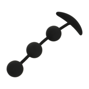 Black & Silver Harry — Anal Beads, Silicone — view 2