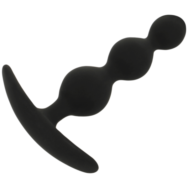 Black & Silver Rupert — Anal Beads, Silicone