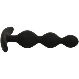 Black & Silver Rupert — Anal Beads, Silicone — view 4