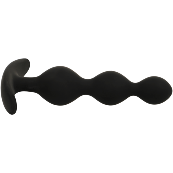 Black & Silver Rupert — Anal Beads, Silicone — view 4