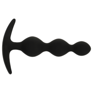 Black & Silver Rupert — Anal Beads, Silicone — view 3
