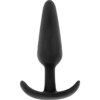 Black & Silver Hansel — Silicone Butt Plug, 8.2 cm — Anal