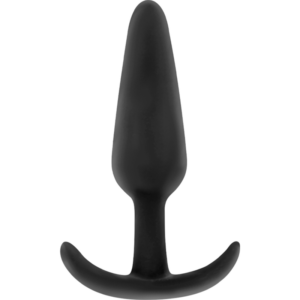 Black & Silver Hansel — Silicone Butt Plug, 8.2 cm — Anal
