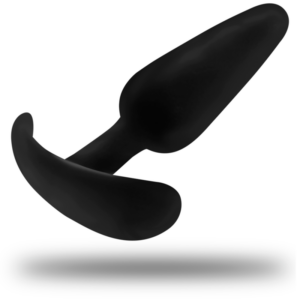 Black & Silver Hansel — Silicone Butt Plug, 8.2 cm — Anal — view 4