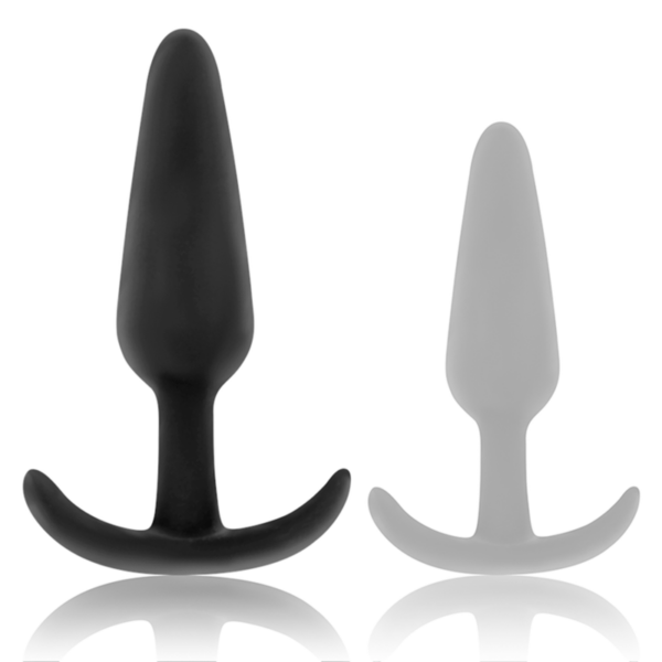 Black & Silver Kael — Silicone Butt Plug, 9.8 cm — Anal — view 5