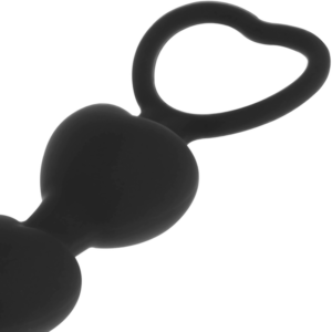 Black & Silver Mila — Anal Beads, Silicone — view 3