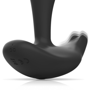 Black & Silver Dwayne — Vibrating Butt Plug, Remote Control — Anal — view 4
