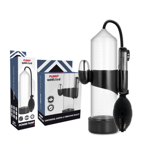 Pump Addicted Rx3 — Vibrating Penis Pump, Transparent — Penis Pumps — view 2