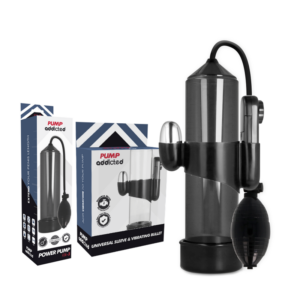 Pump Addicted Rx3 — Vibrating Penis Pump, Black — Penis Pumps — view 2