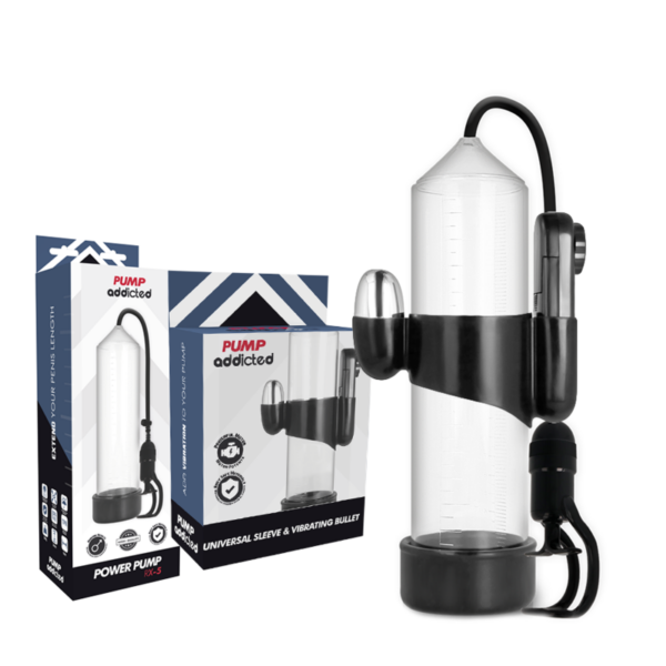 Pump Addicted Rx5 — Vibrating Penis Pump, Transparent — Penis Pumps — view 2