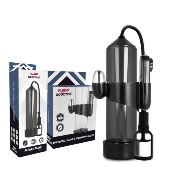 Pump Addicted Rx7 — Vibrating Penis Pump, Black — Penis Pumps — view 2